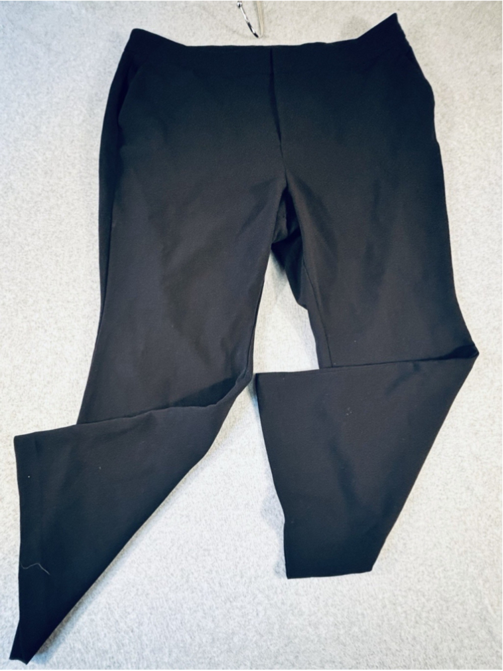 Eloquii Women’s Size 18 Black Ponte Pull-On Cropped Flare Pants Plus